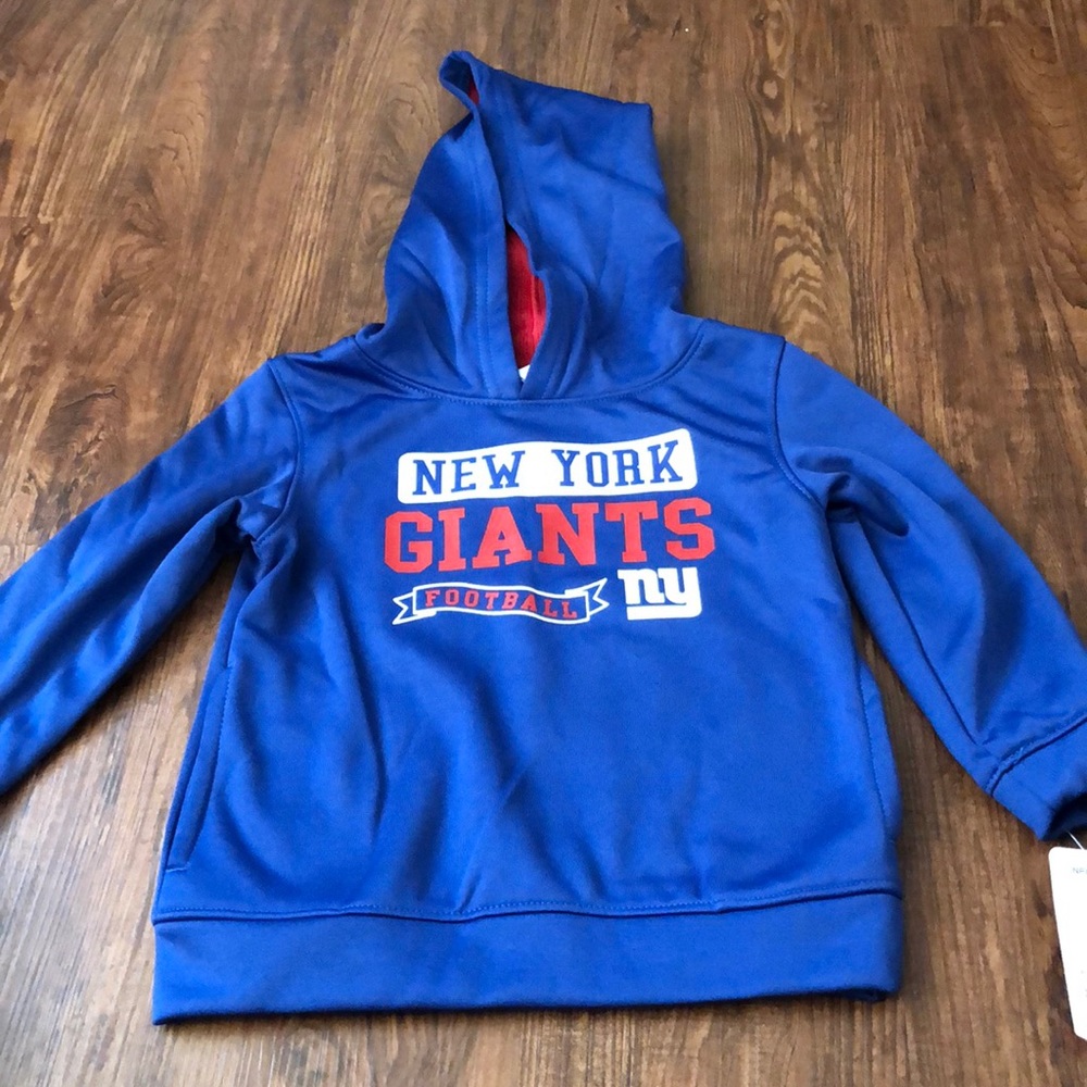 GIANTS! Official NFL Kids Giants hoodie 3T.